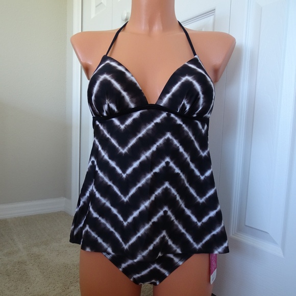 Hula Honey Other - Hula Honey 2Pc Junior Electric Tie-Dye Tankini Set